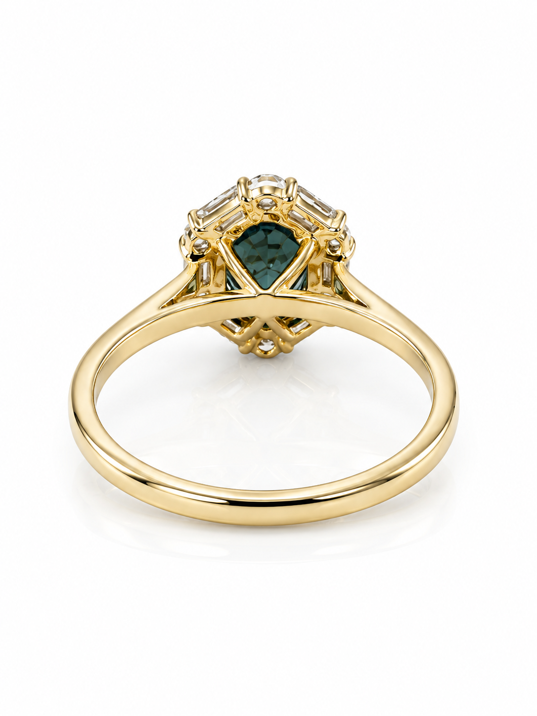 The Cynthia : Natural topaz diamond ring
